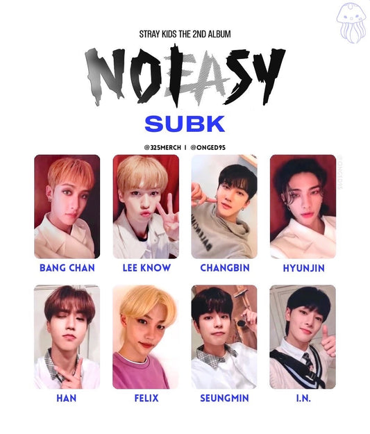 Stray Kids Noeasy Subk Shop Photocards