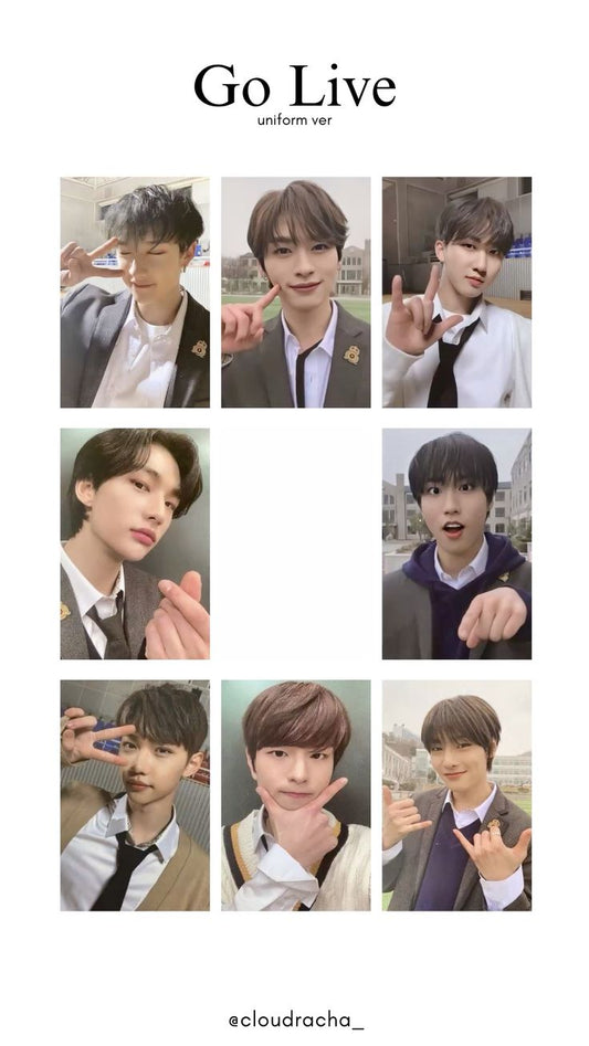 Stray Kids Go Live Uniform Version Photocards