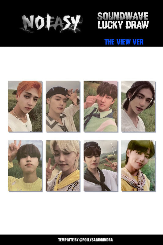 Stray Kids Noeasy Soundwave Lucky Draw (The View Ver.) Photocards