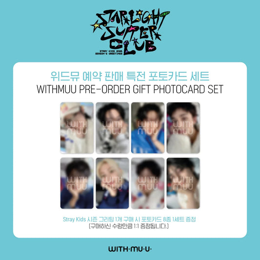 Stray Kids Starlight Supper Club Withmuu Photocards