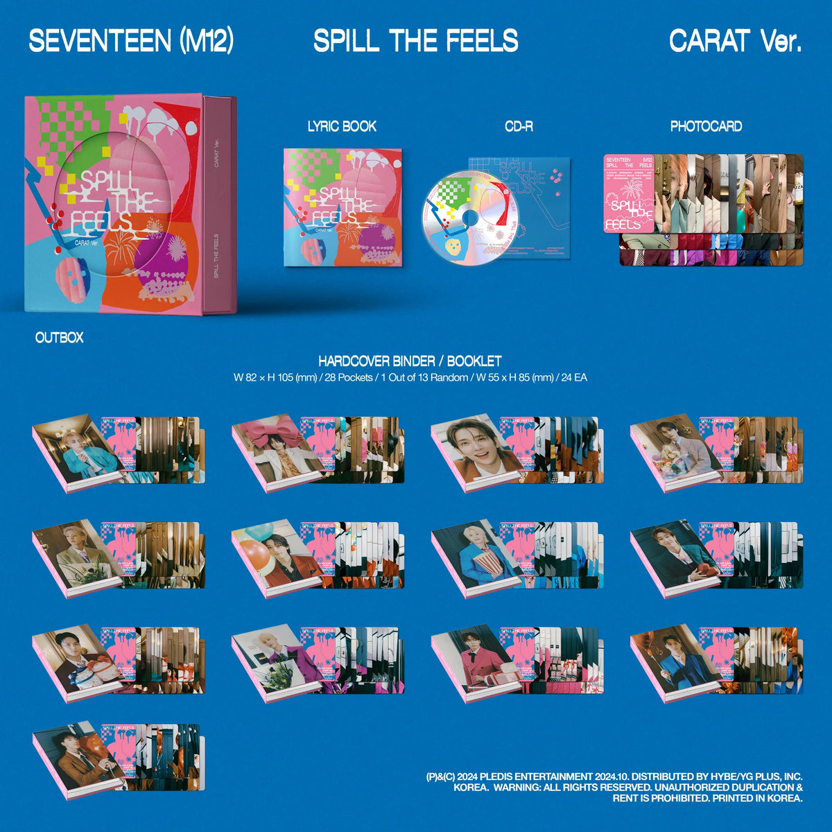 SEVENTEEN 12th Mini Album 'SPILL THE FEELS' CARAT Ver.