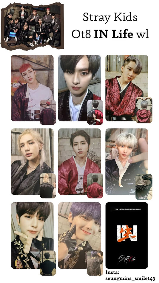 Stray Kids In Life Double-Sided A Photocards
