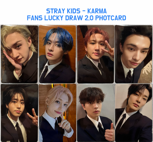 Stray Kids Karma Fans Shop Lucky Draw 2.0 Photocards