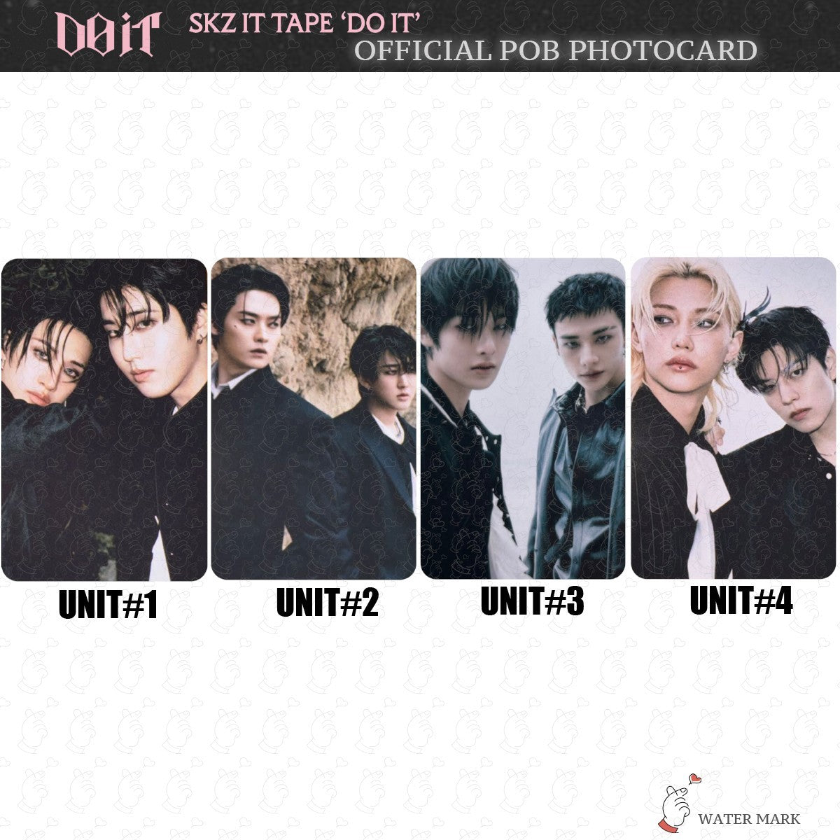 Stray Kids Do It Unit (Tower Records) Photocards