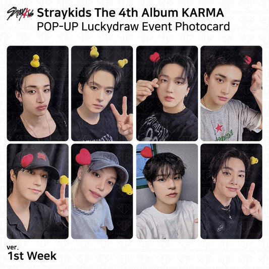 Stray Kids Karma Pop-Up Lucky Draw 1 Photocards