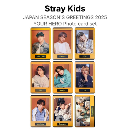Stray Kids Japan Season's Greetings Your Hero Polaroid Photocards