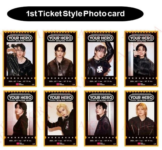 Stray Kids Japan Season's Greetings Your Hero Ticket 2 Photocards