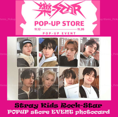 Stray Kids Rock-Star Pop-Up Merch Benefit Photocards