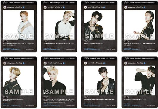 Stray Kids Scars Sony Music Clear Frame Photocards